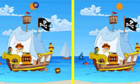 Find The Difference Pirate Ship